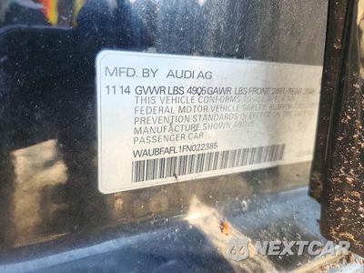 Zdjęcie 12 z 12 samochodu: 2015 AUDI A4 PREMIUM VIN:WAUBFAFL1FN022385 - miniatura