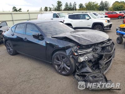 Czwarte zdjęcie samochodu z boku: 2022 ACURA TLX TECH A VIN:19UUB6F54NA002743 - miniatura