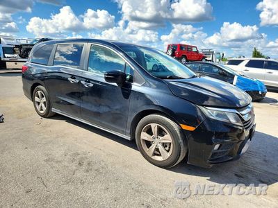 Czwarte zdjęcie samochodu z boku: 2019 HONDA ODYSSEY EXL VIN:5FNRL6H7XKB057300 - miniatura