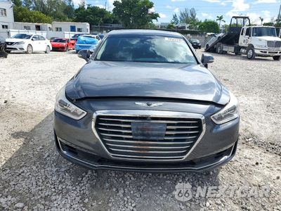 Piąte zdjęcie samochodu w środku: 2019 GENESIS G90 PREMIUM VIN:KMTF34JA7KU053498 - miniatura