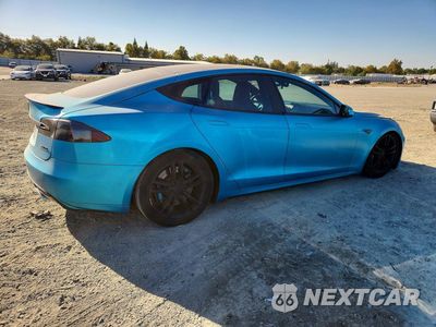 Trzecie zdjęcie samochodu z tyłu: 2015 TESLA MODEL S VIN:5YJSA1E42FF102093 - miniatura
