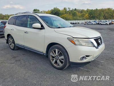 Czwarte zdjęcie samochodu z boku: 2015 NISSAN PATHFINDER PLATINUM VIN:5N1AR2MM3FC601375 - miniatura
