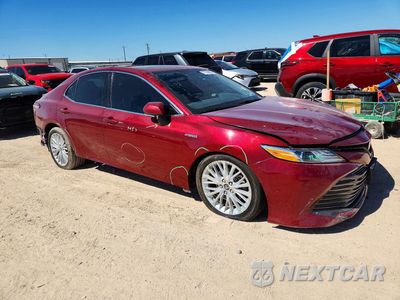 Czwarte zdjęcie samochodu z boku: 2019 TOYOTA CAMRY HYBRID XLE VIN:4T1B21HK8KU012919 - miniatura