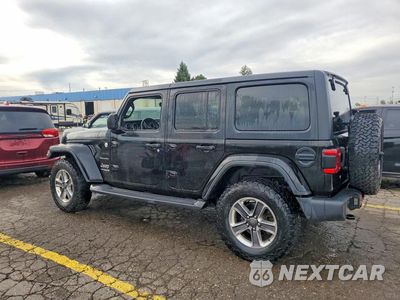 Drugie zdjęcie samochodu z przodu: 2019 JEEP WRANGLER UNLIMITED SAHARA VIN:1C4HJXEG2KW577496 - miniatura