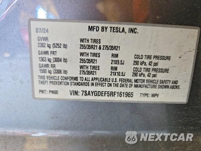 Zdjęcie 12 z 12 samochodu: 2024 TESLA MODEL Y VIN:7SAYGDEF5RF161965 - miniatura