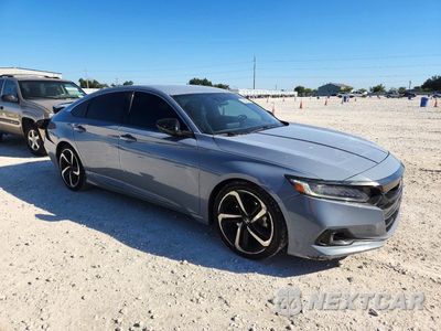 Czwarte zdjęcie samochodu z boku: 2021 HONDA ACCORD SPORT VIN:1HGCV1F34MA068292 - miniatura