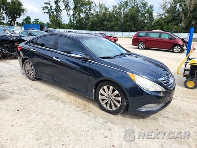 Czwarte zdjęcie samochodu z boku: 2014 HYUNDAI SONATA LIMITED VIN:5NPEC4AC9EH916733 - miniatura