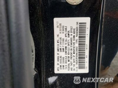 Zdjęcie 12 z 12 samochodu: 2017 HONDA ACCORD EXL VIN:1HGCR3F80HA038692 - miniatura