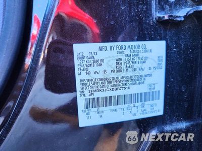 Zdjęcie 14 z 14 samochodu: 2013 FORD EDGE SEL VIN:2FMDK3JCXDBB77516 - miniatura