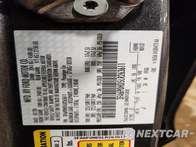Zdjęcie 13 z 13 samochodu: 2020 FORD FUSION SE VIN:3FA6P0HD5LR263611 - miniatura