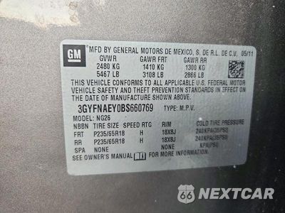 Zdjęcie 13 z 13 samochodu: 2011 CADILLAC SRX LUXURY COLLECTION VIN:3GYFNAEY0BS660769 - miniatura