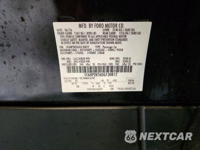 Zdjęcie 12 z 12 samochodu: 2016 FORD TAURUS SHO VIN:1FAHP2KT6GG130812 - miniatura