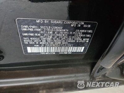 Zdjęcie 13 z 13 samochodu: 2026 SUBARU OUTBACK PREMIUM VIN:JF2BUPAD5TY531841 - miniatura