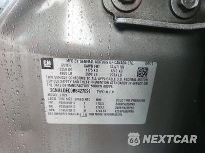 Zdjęcie 13 z 13 samochodu: 2011 CHEVROLET EQUINOX LT VIN:2CNALDEC9B6427091 - miniatura