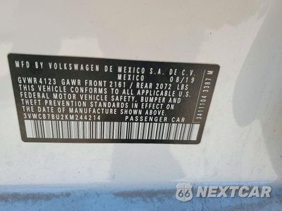 Zdjęcie 12 z 12 samochodu: 2019 VOLKSWAGEN JETTA S VIN:3VWCB7BU2KM244214 - miniatura