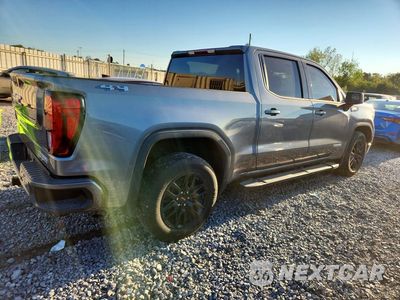 Trzecie zdjęcie samochodu z tyłu: 2021 GMC SIERRA K1500 ELEVATION VIN:3GTU9CET6MG435392 - miniatura