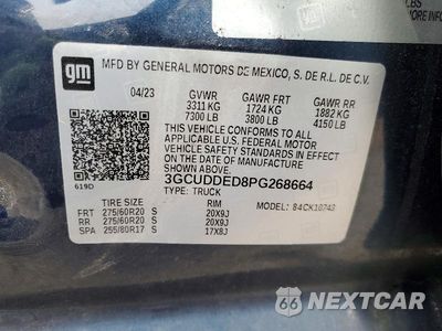 Zdjęcie 12 z 12 samochodu: 2023 CHEVROLET SILVERADO K1500 LT VIN:3GCUDDED8PG268664 - miniatura