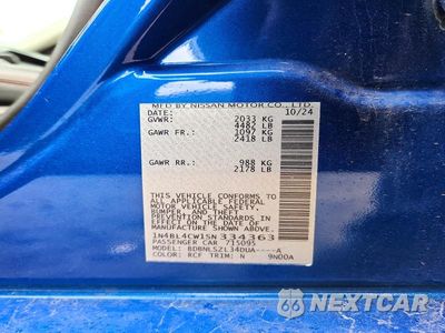 Zdjęcie 12 z 12 samochodu: 2025 NISSAN ALTIMA SR VIN:1N4BL4CW1SN334363 - miniatura