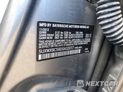 Zdjęcie 13 z 13 samochodu: 2013 BMW X3 VIN:5UXWX9C59D0A32017 - miniatura