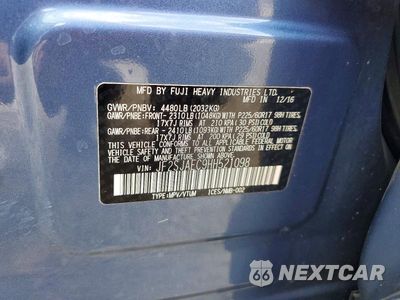 Zdjęcie 13 z 13 samochodu: 2017 SUBARU FORESTER 2.5I PREMIUM VIN:JF2SJAEC9HH521098 - miniatura