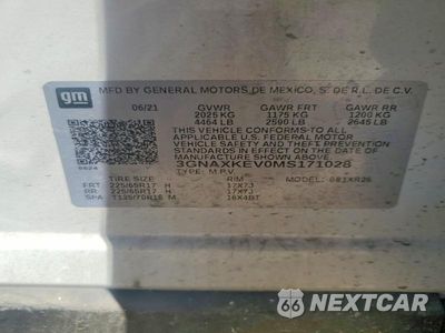 Zdjęcie 13 z 13 samochodu: 2021 CHEVROLET EQUINOX LT VIN:3GNAXKEV0MS171028 - miniatura