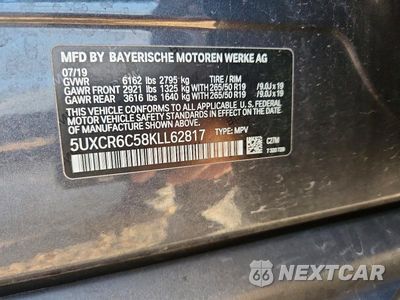 Zdjęcie 12 z 12 samochodu: 2019 BMW X5 XDRIVE40I VIN:5UXCR6C58KLL62817 - miniatura