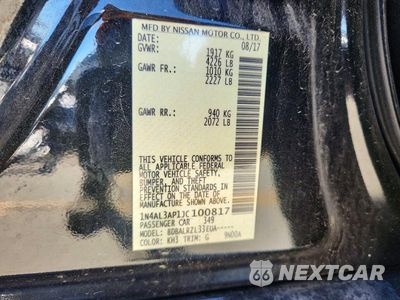 Zdjęcie 12 z 12 samochodu: 2018 NISSAN ALTIMA 2.5 SL VIN:1N4AL3AP1JC100817 - miniatura