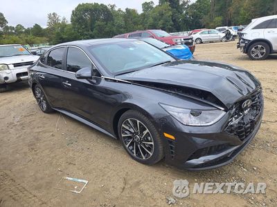Czwarte zdjęcie samochodu z boku: 2021 HYUNDAI SONATA LIMITED VIN:KMHL34J21MA156944 - miniatura