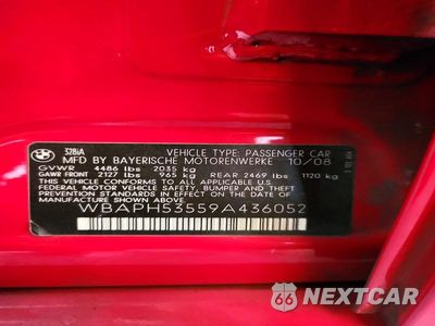 Zdjęcie 12 z 12 samochodu: 2009 BMW 328 I SULEV VIN:WBAPH53559A436052 - miniatura