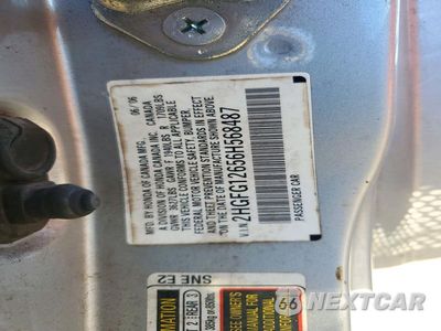 Zdjęcie 12 z 12 samochodu: 2006 HONDA CIVIC LX VIN:2HGFG12656H568487 - miniatura