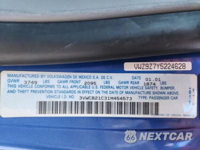 Zdjęcie 13 z 13 samochodu: 2001 VOLKSWAGEN NEW BEETLE GLS VIN:3VWCB21C31M454573 - miniatura