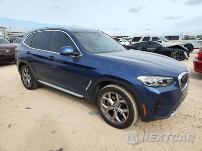 Czwarte zdjęcie samochodu z boku: 2022 BMW X3 SDRIVE30I VIN:5UX43DP08N9N42065 - miniatura