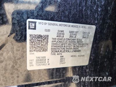 Zdjęcie 13 z 13 samochodu: 2020 CHEVROLET EQUINOX LT VIN:3GNAXLEX5LL248489 - miniatura