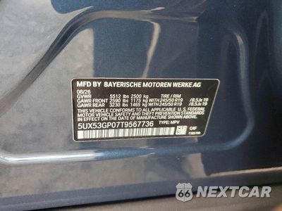 Zdjęcie 13 z 13 samochodu: 2026 BMW X3 30 XDRIVE VIN:5UX53GP07T9567736 - miniatura