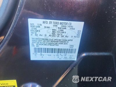 Zdjęcie 13 z 13 samochodu: 2007 FORD EDGE SEL VIN:2FMDK38C37BA47703 - miniatura