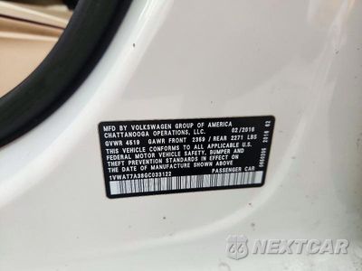 Zdjęcie 13 z 13 samochodu: 2016 VOLKSWAGEN PASSAT S VIN:1VWAT7A38GC033122 - miniatura