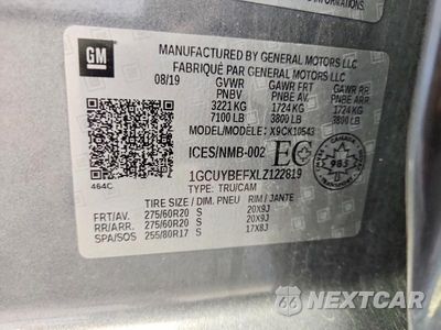 Zdjęcie 12 z 12 samochodu: 2020 CHEVROLET SILVERADO K1500 CUSTOM VIN:1GCUYBEFXLZ122819 - miniatura