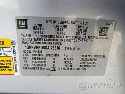 Zdjęcie 12 z 12 samochodu: 2016 GMC ACADIA SLT-1 VIN:1GKKVRKD6GJ128816 - miniatura