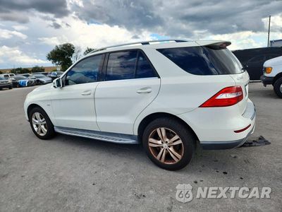 Drugie zdjęcie samochodu z przodu: 2012 MERCEDES-BENZ ML 350 4MATIC VIN:4JGDA5HB9CA036510 - miniatura