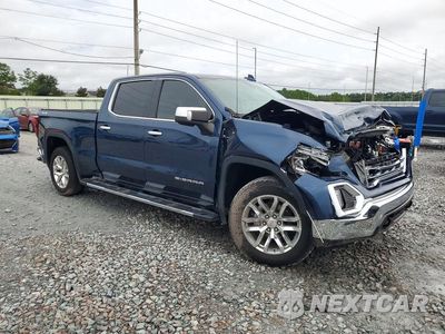 Czwarte zdjęcie samochodu z boku: 2021 GMC SIERRA K1500 SLT VIN:3GTU9DET9MG406264 - miniatura