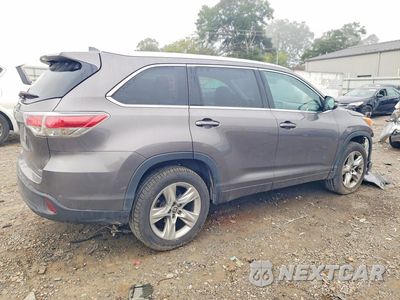 Trzecie zdjęcie samochodu z tyłu: 2016 TOYOTA HIGHLANDER LIMITED VIN:5TDYKRFH2GS131694 - miniatura