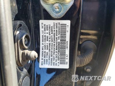 Zdjęcie 12 z 12 samochodu: 2016 HONDA CIVIC EX VIN:19XFC1F30GE022624 - miniatura