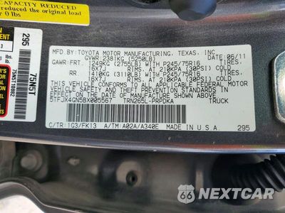 Zdjęcie 12 z 12 samochodu: 2011 TOYOTA TACOMA DOUBLE CAB VIN:5TFJX4GN5BX005567 - miniatura