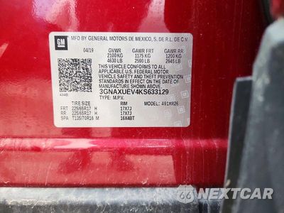 Zdjęcie 12 z 12 samochodu: 2019 CHEVROLET EQUINOX LT VIN:3GNAXUEV4KS633129 - miniatura