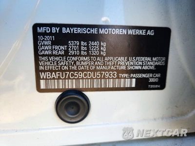 Zdjęcie 12 z 12 samochodu: 2012 BMW 535 XI VIN:WBAFU7C59CDU57933 - miniatura