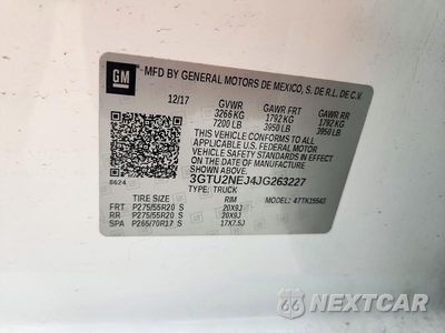 Zdjęcie 12 z 12 samochodu: 2018 GMC SIERRA VIN:3GTU2NEJ4JG263227 - miniatura