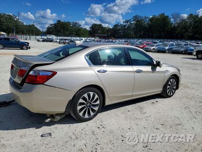 Trzecie zdjęcie samochodu z tyłu: 2015 HONDA ACCORD HYBRID EXL VIN:1HGCR6F53FA014312 - miniatura