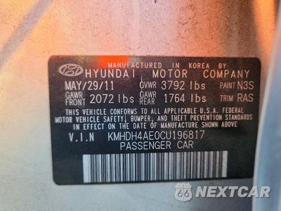 Zdjęcie 13 z 13 samochodu: 2012 HYUNDAI ELANTRA LIMITED VIN:KMHDH4AE0CU196817 - miniatura
