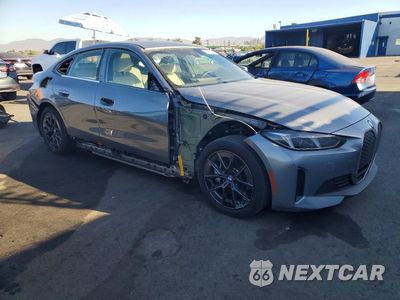 Czwarte zdjęcie samochodu z boku: 2025 BMW I4 EDRIVE 40 VIN:WBY23HD01SFU37433 - miniatura