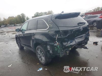 Drugie zdjęcie samochodu z przodu: 2018 TOYOTA HIGHLANDER XLE VIN:5TDJZRFH6JS545159 - miniatura